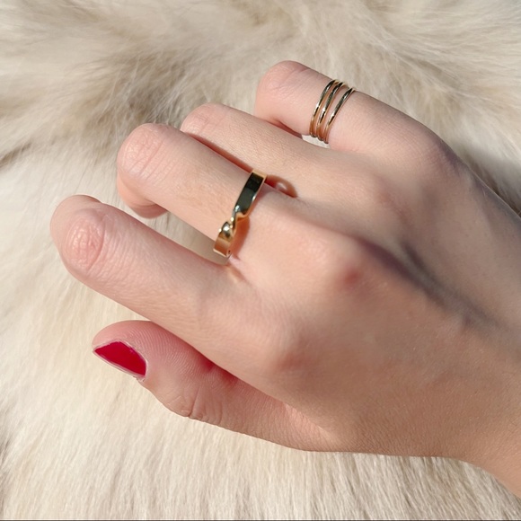 ✨Elegant Twisted Gold Adjustable Ring - Picture 2 of 2